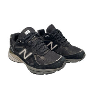 NEW BALANCE 990 V4 Black Gray Athletic Walking Shoes W990BK4 Womens Size 8.5